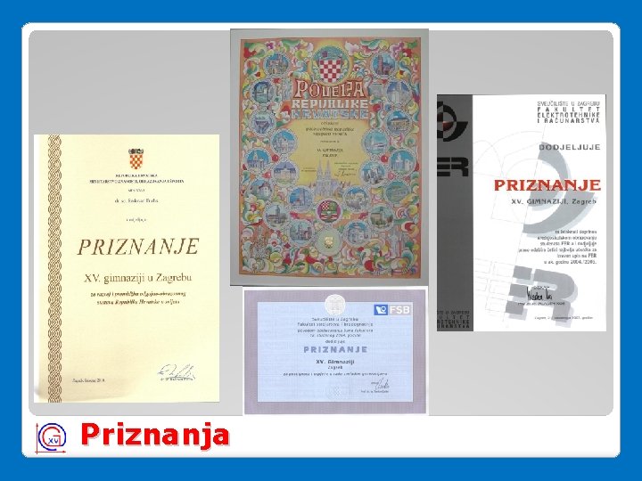Priznanja Priznanja
