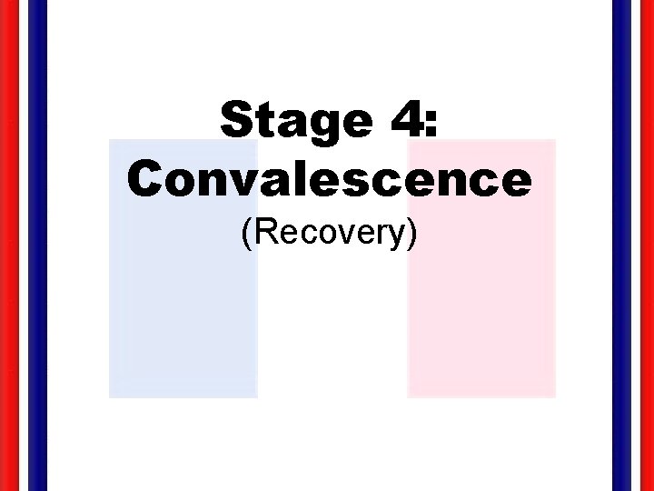 Stage 4: Convalescence (Recovery) 