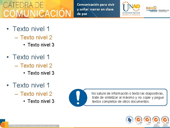 Comunicación para vivir y soñar: narrar en clave de paz • Texto nivel 1