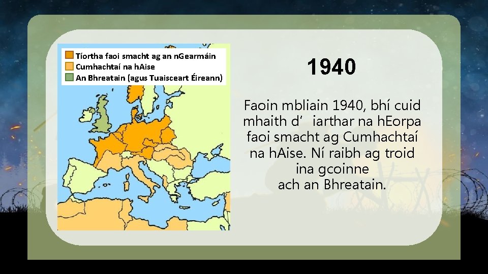 Tíortha faoi smacht ag an n. Gearmáin Cumhachtaí na h. Aise An Bhreatain (agus
