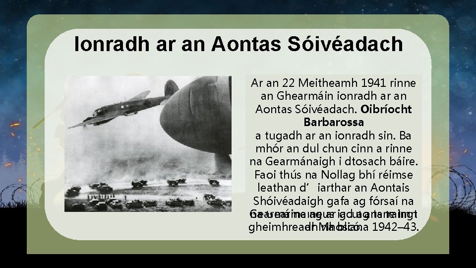 Ionradh ar an Aontas Sóivéadach Chuir stop le dul Ar an an 22 geimhreadh