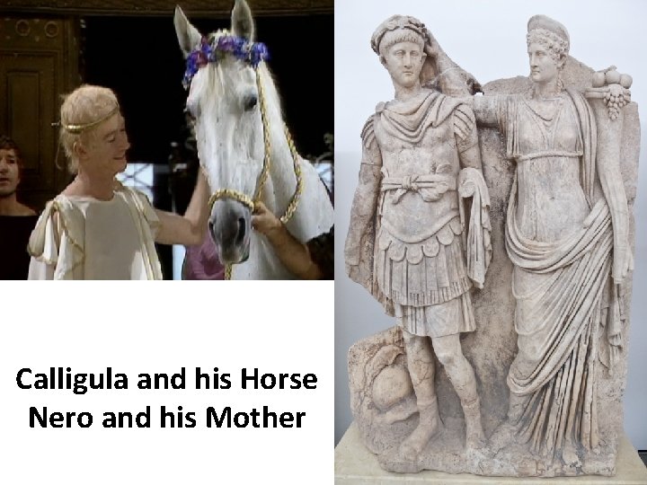 Calligula and his Horse Nero and his Mother 
