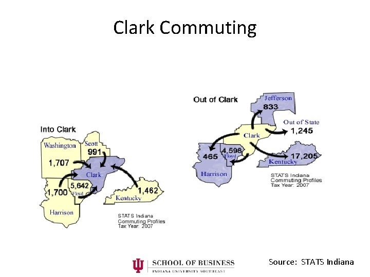 Clark Commuting Source: STATS Indiana 