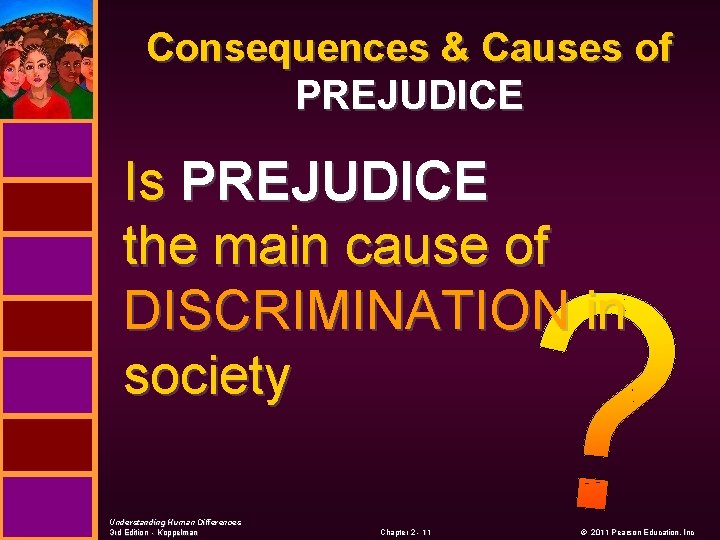 Consequences & Causes of PREJUDICE Is PREJUDICE the main cause of DISCRIMINATION in society