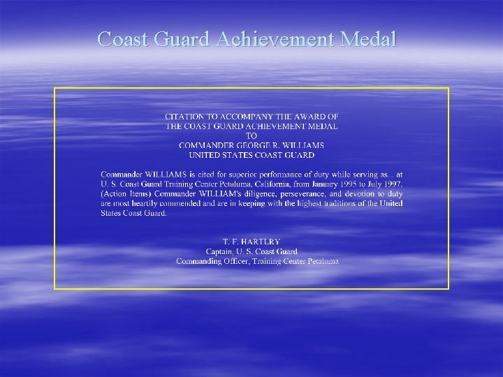 Coast Guard Achievement Medal 