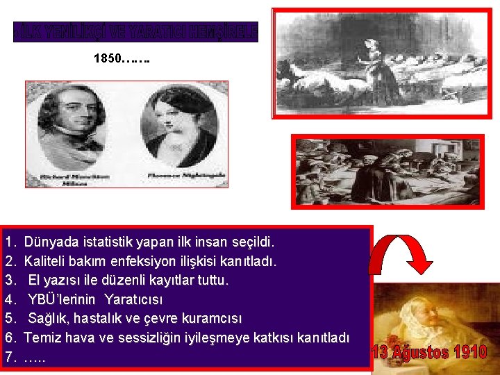 1850……. 1. 2. 3. 4. 5. 6. 7. Dünyada istatistik yapan ilk insan seçildi. 1850……. 1. 2. 3. 4. 5. 6. 7. Dünyada istatistik yapan ilk insan seçildi.