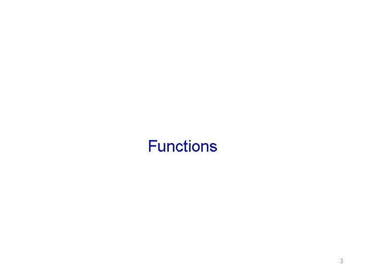 Functions 3 