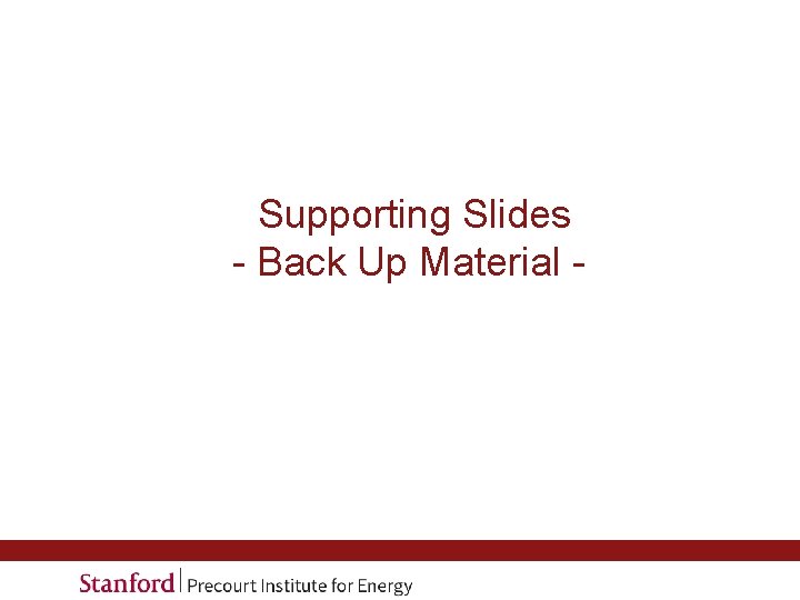 Supporting Slides - Back Up Material - 