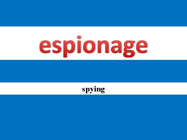 espionage spying 