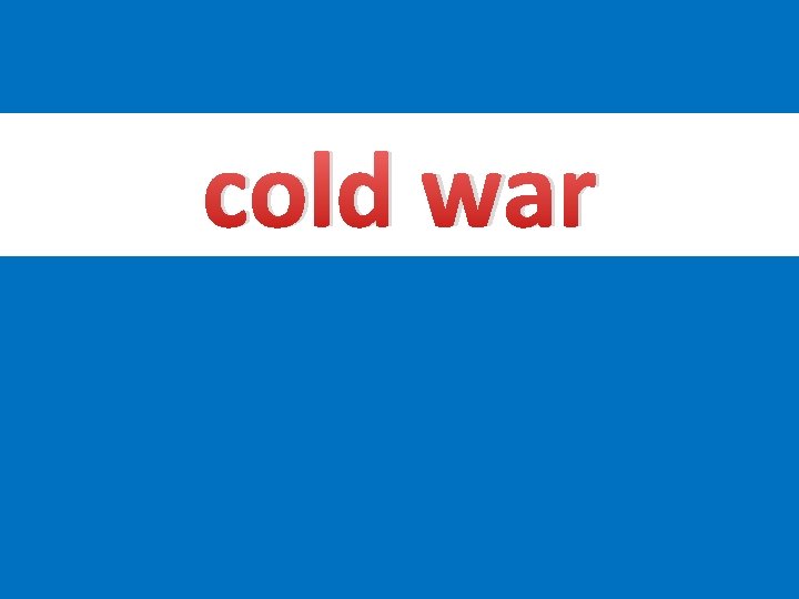 cold war 
