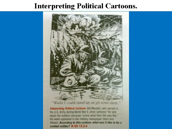 Interpreting Political Cartoons. 