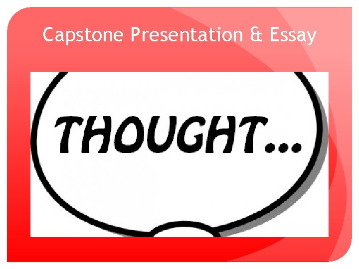 Capstone Presentation & Essay 