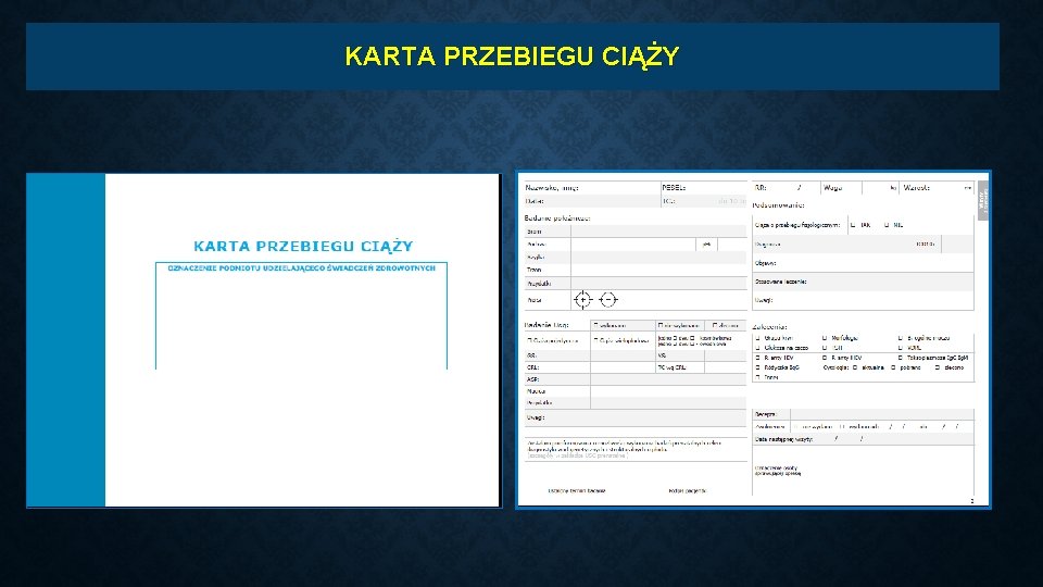 KARTA PRZEBIEGU CIĄŻY 