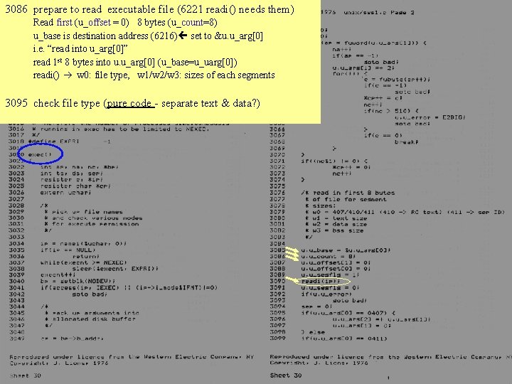 3086 prepare to read executable file (6221 readi() needs them) Read first (u_offset = 3086 prepare to read executable file (6221 readi() needs them) Read first (u_offset =