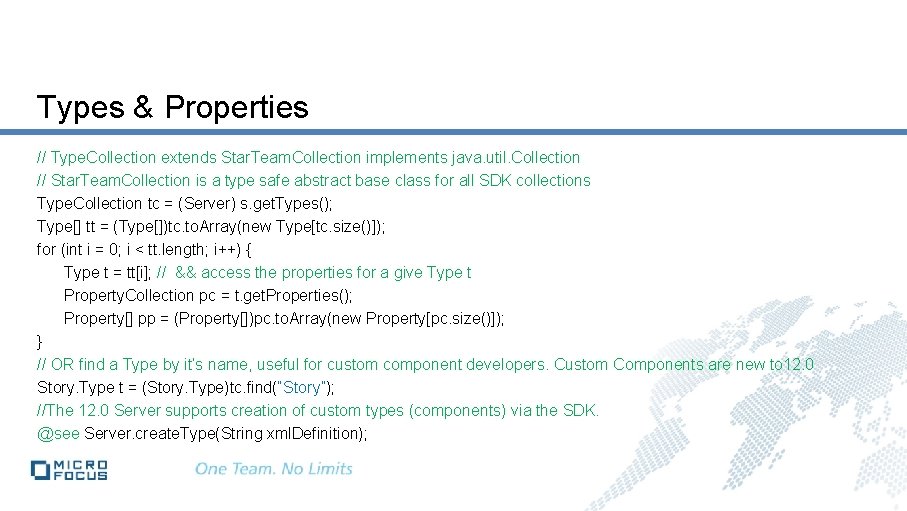 Types & Properties // Type. Collection extends Star. Team. Collection implements java. util. Collection Types & Properties // Type. Collection extends Star. Team. Collection implements java. util. Collection