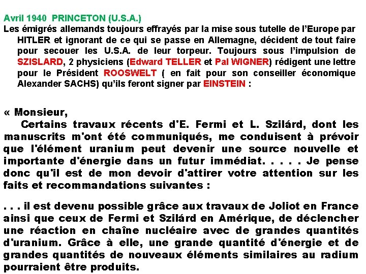 Avril 1940 PRINCETON (U. S. A. ) Les émigrés allemands toujours effrayés par la