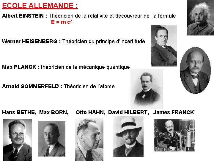 ECOLE ALLEMANDE : Albert EINSTEIN : Théoricien de la relativité et découvreur de la