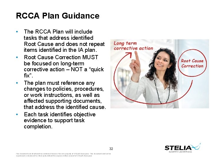 RCCA Plan Guidance • • The RCCA Plan will include tasks that address identified