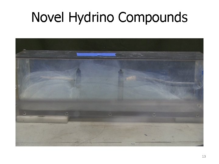 Novel Hydrino Compounds 13 