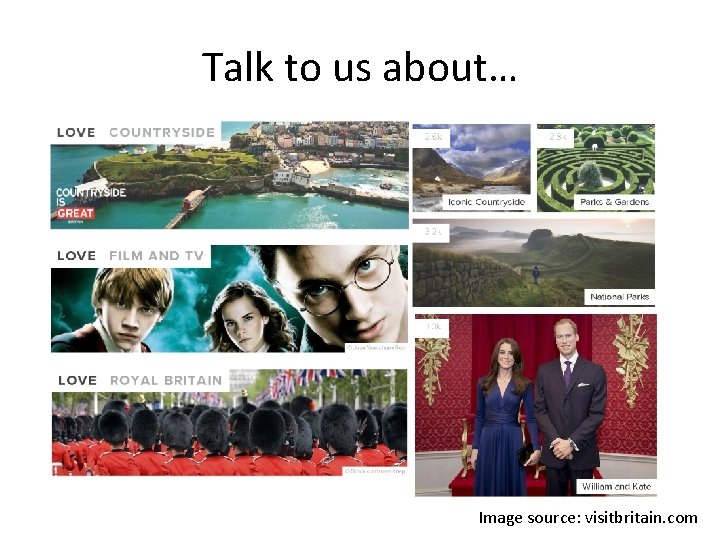 Talk to us about… Image source: visitbritain. com 