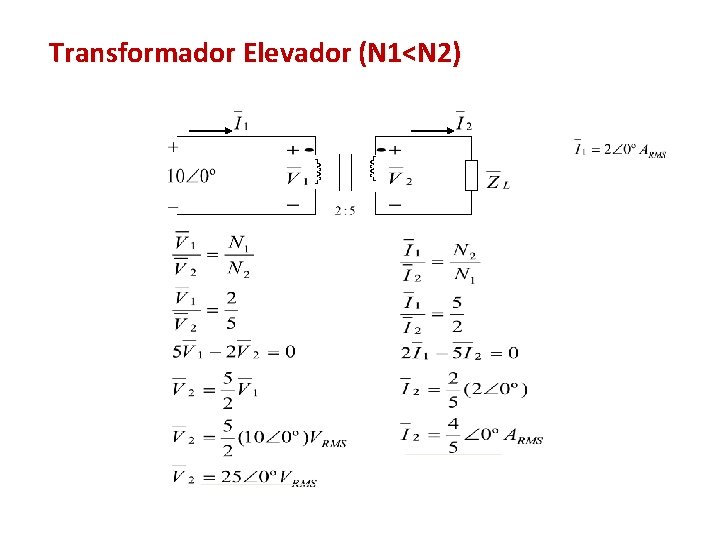 Transformador Elevador (N 1<N 2) 