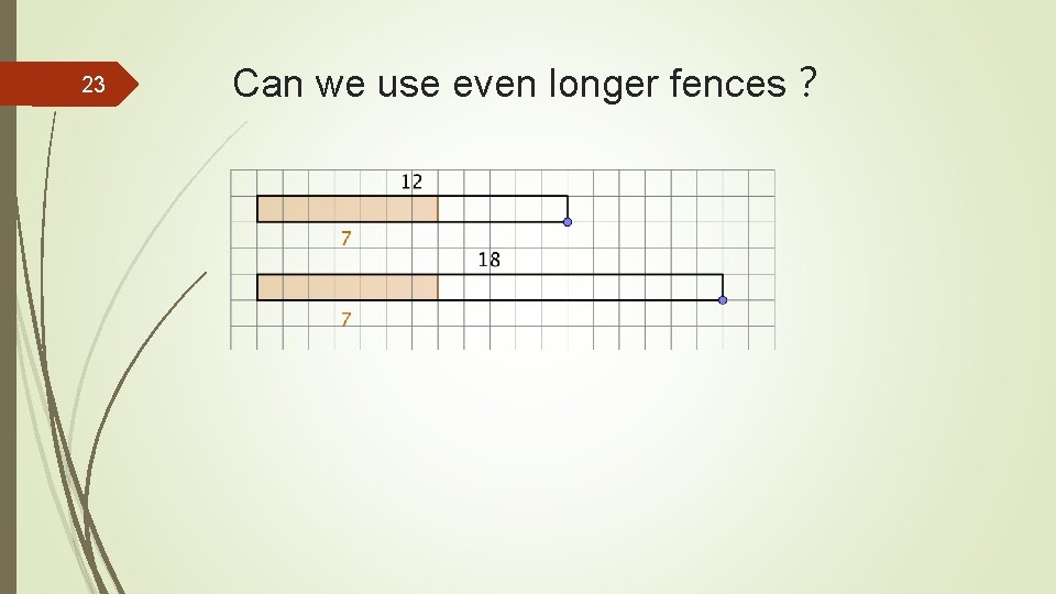 23 Can we use even longer fences？ 