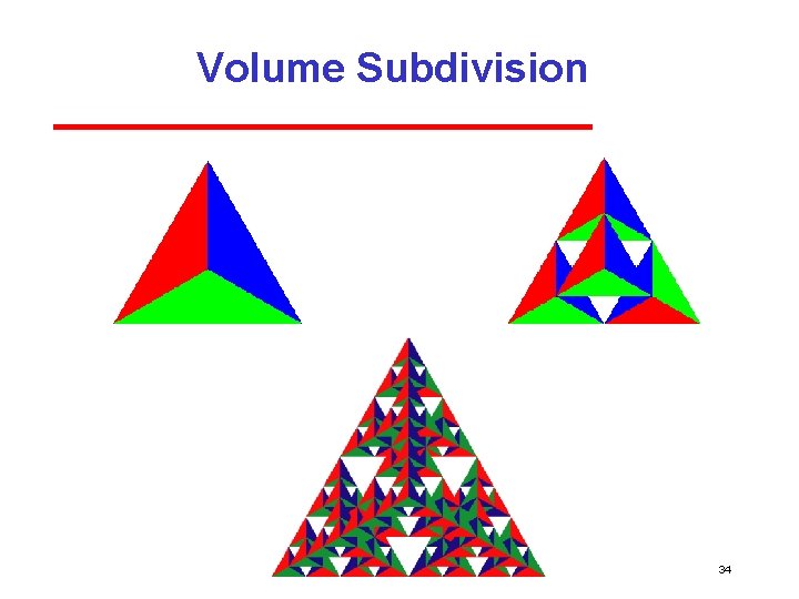 Volume Subdivision 34 