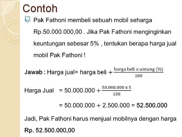 Contoh � Contoh �