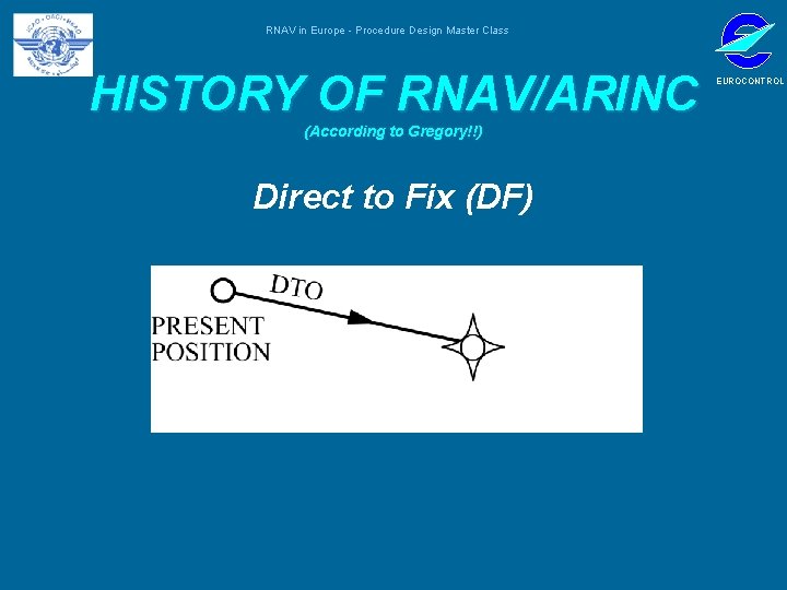 RNAV in Europe - Procedure Design Master Class HISTORY OF RNAV/ARINC (According to Gregory!!)