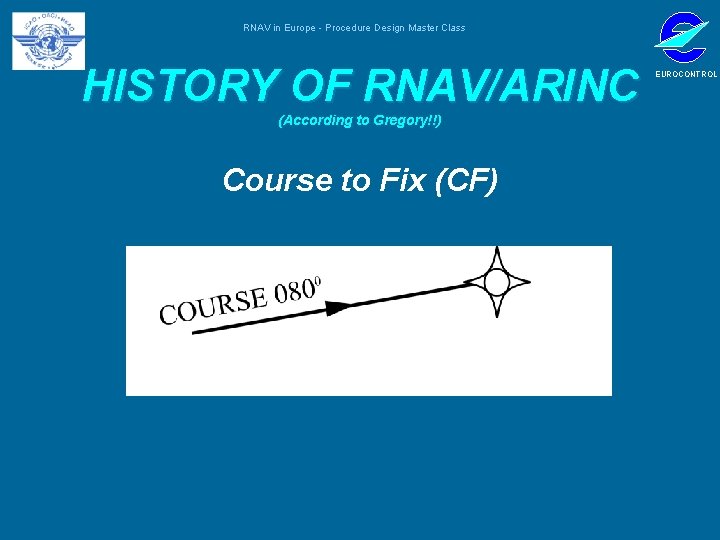 RNAV in Europe - Procedure Design Master Class HISTORY OF RNAV/ARINC (According to Gregory!!)