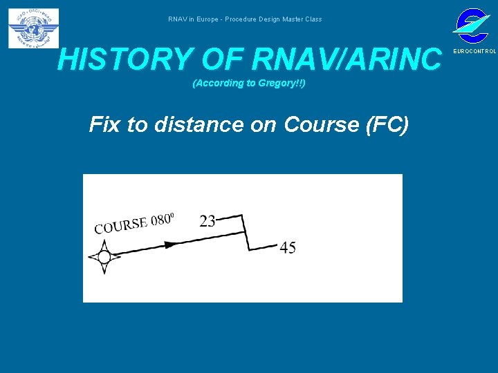 RNAV in Europe - Procedure Design Master Class HISTORY OF RNAV/ARINC (According to Gregory!!)