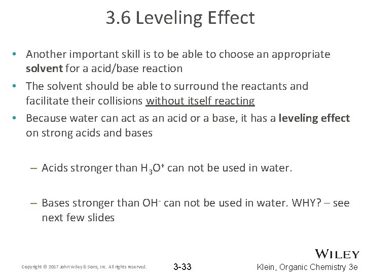 3. 6 Leveling Effect • Another important skill is to be able to choose