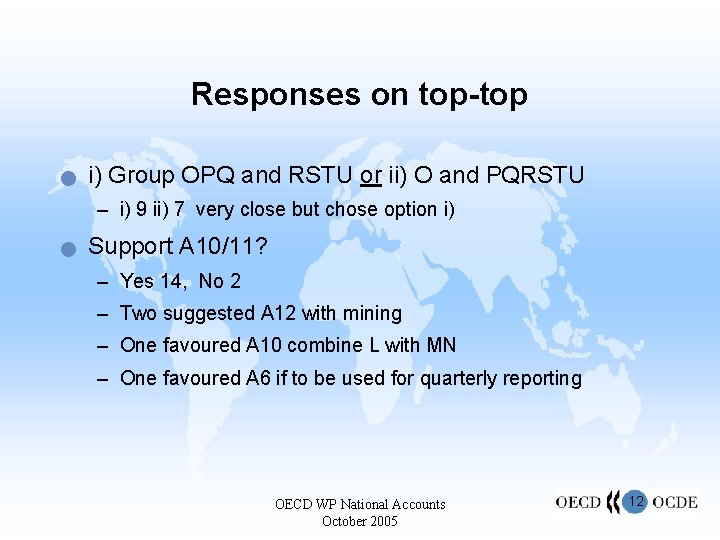 Responses on top-top n i) Group OPQ and RSTU or ii) O and PQRSTU Responses on top-top n i) Group OPQ and RSTU or ii) O and PQRSTU