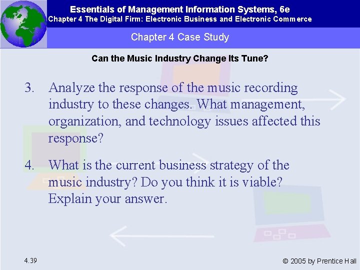 Essentials of Management Information Systems, 6 e Chapter 4 The Digital Firm: Electronic Business