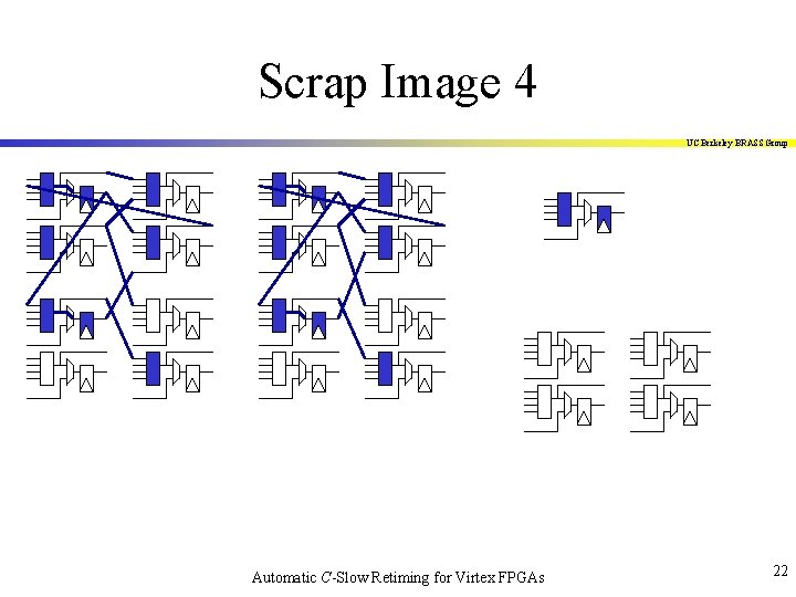 Scrap Image 4 UC Berkeley BRASS Group Automatic C-Slow Retiming for Virtex FPGAs 22