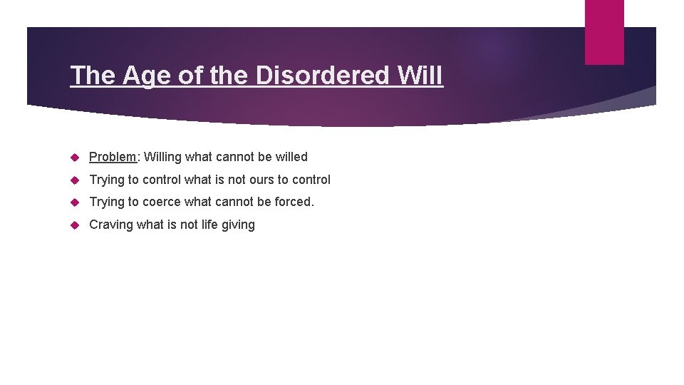 The Age of the Disordered Will Problem: Willing what cannot be willed Trying to