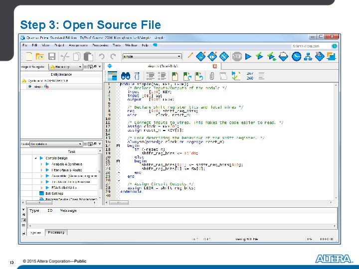 Step 3: Open Source File 13 