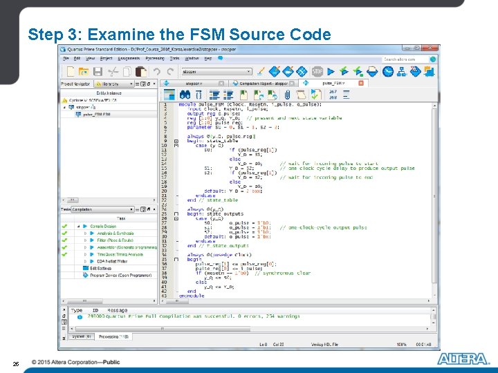 Step 3: Examine the FSM Source Code 25 