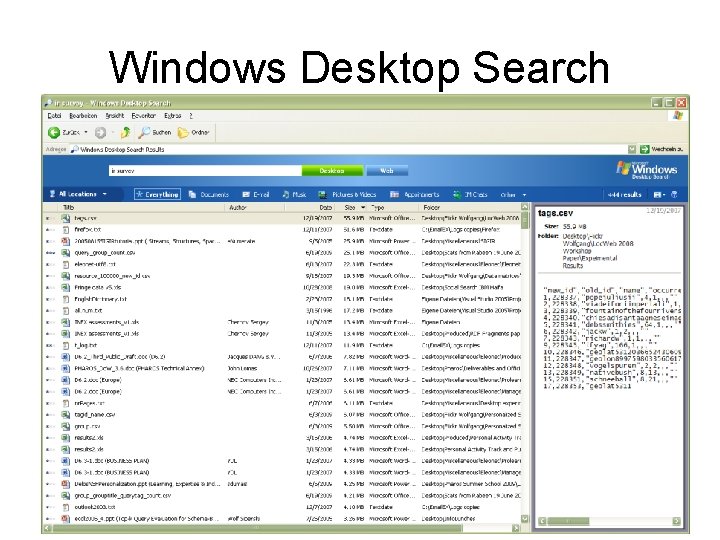 Windows Desktop Search 