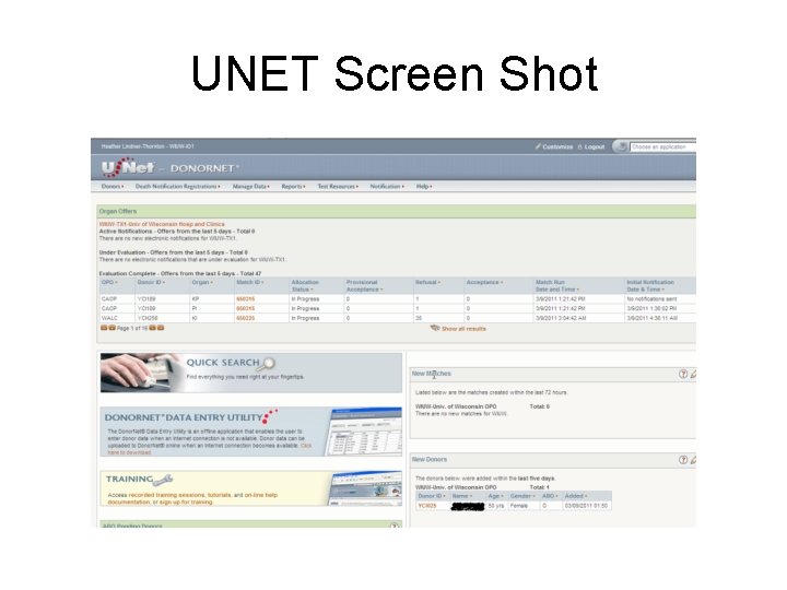 UNET Screen Shot 