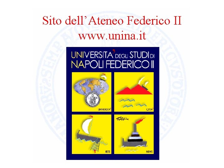 Sito dell’Ateneo Federico II www. unina. it 