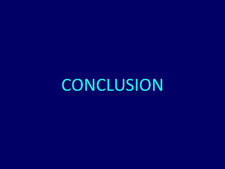 CONCLUSION 