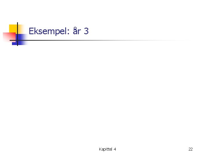 Eksempel: år 3 Kapittel 4 22 