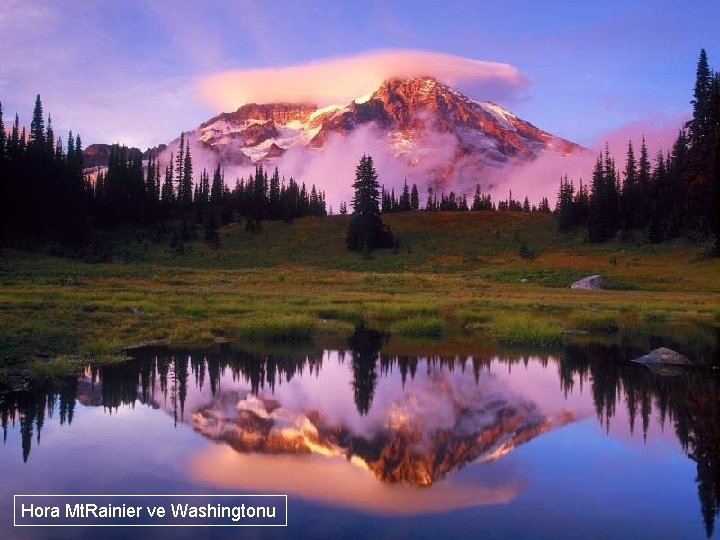 Hora Mt. Rainier ve Washingtonu 