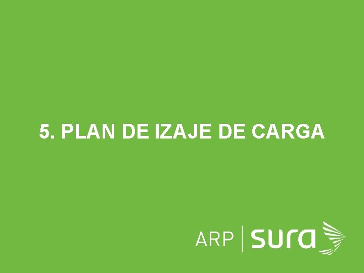 5. PLAN DE IZAJE DE CARGA DIVISON DE GRAN EMPRESA CÓDIGO 2088 V 2 5. PLAN DE IZAJE DE CARGA DIVISON DE GRAN EMPRESA CÓDIGO 2088 V 2