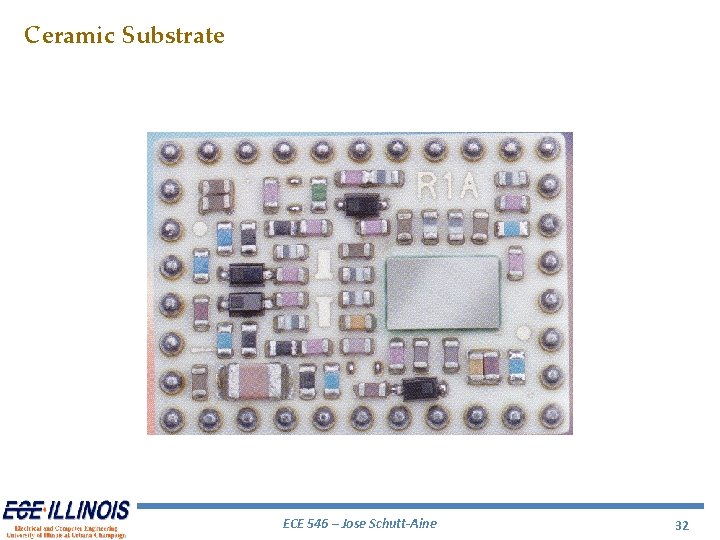 Ceramic Substrate ECE 546 – Jose Schutt-Aine 32 Ceramic Substrate ECE 546 – Jose Schutt-Aine 32