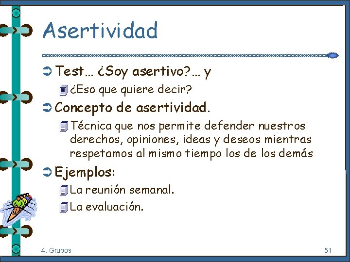 Asertividad Ü Test… ¿Soy asertivo? … y 4¿Eso que quiere decir? Ü Concepto de
