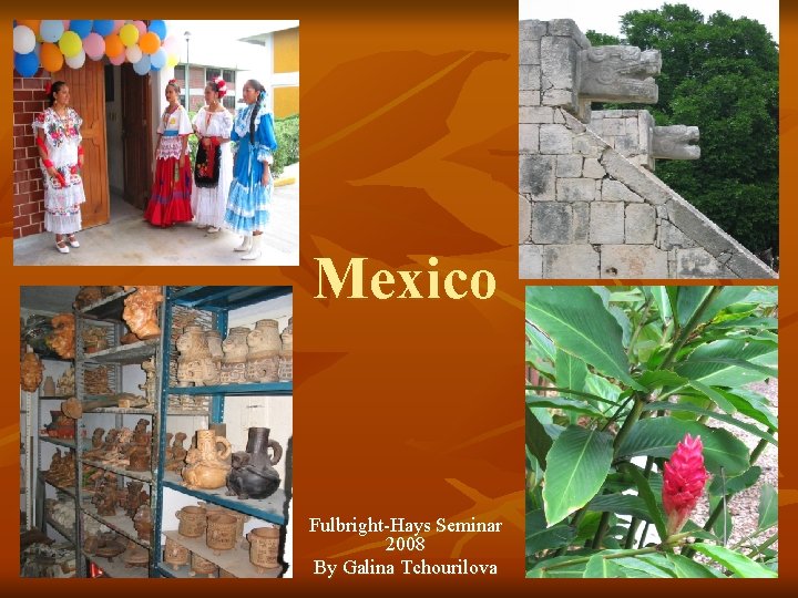 Mexico Fulbright-Hays Seminar 2008 By Galina Tchourilova 
