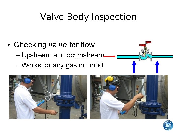 Valve Body Inspection • Checking valve for flow – Upstream and downstream – Works