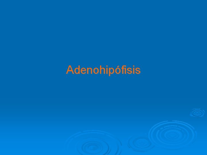 Adenohipófisis 